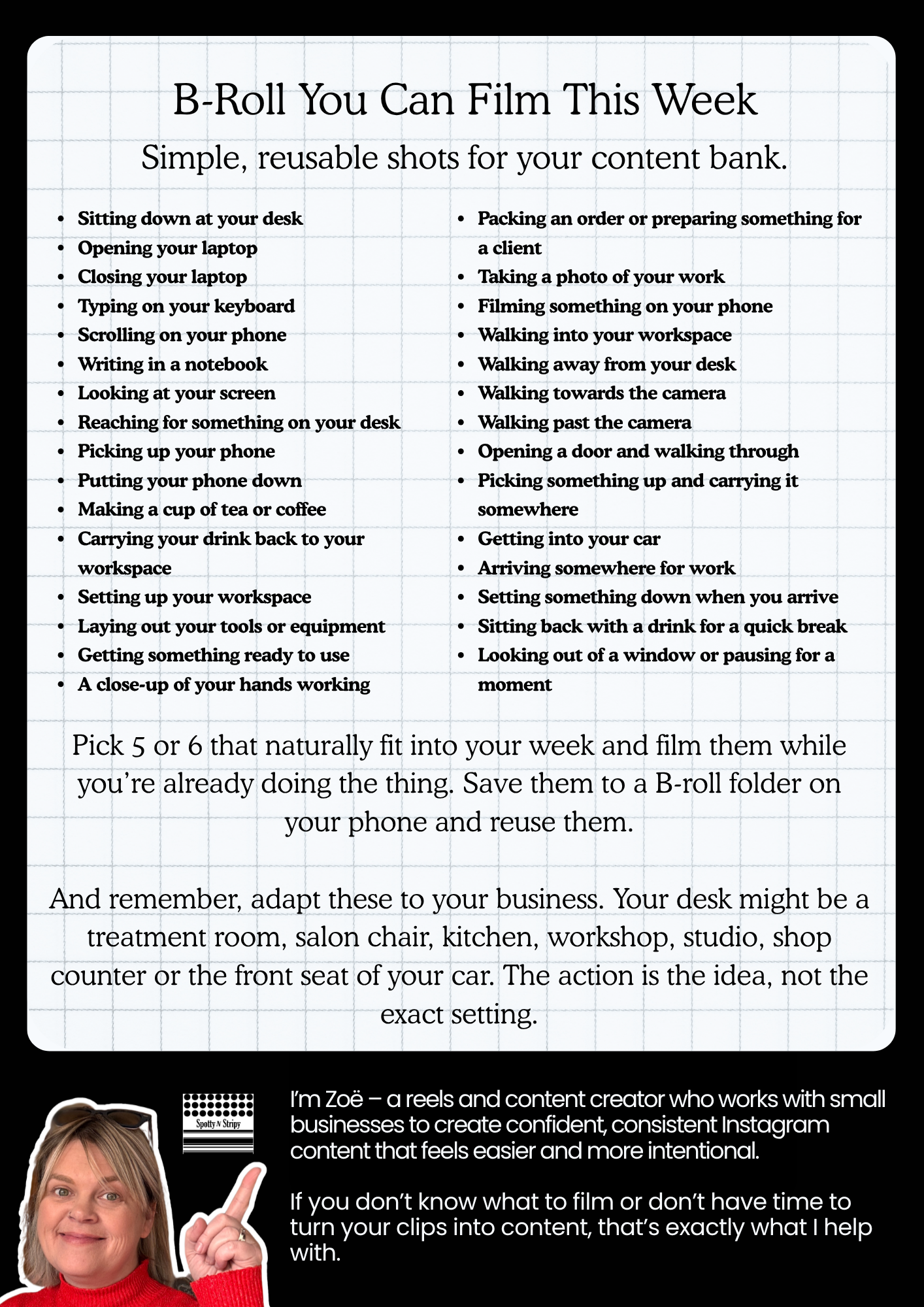 30 new B-roll Ideas
