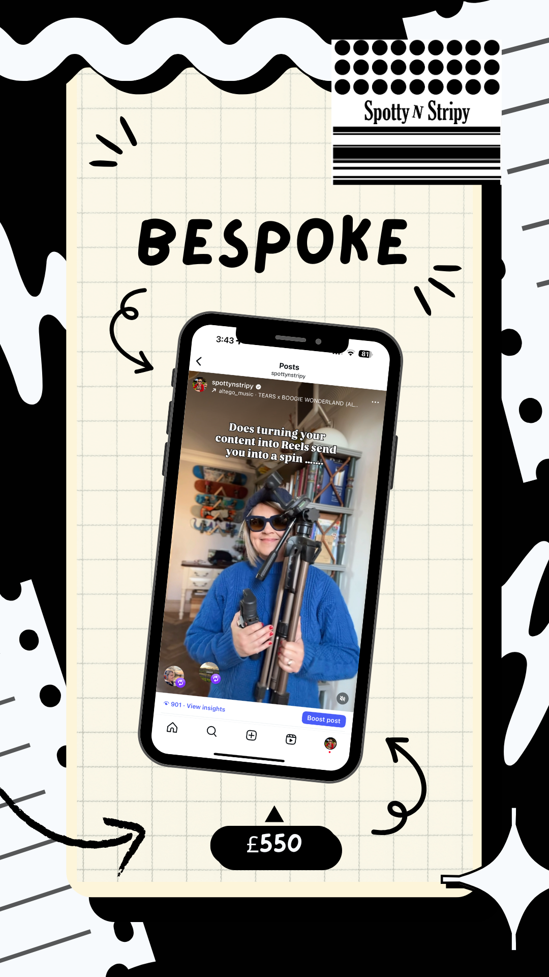 🎥 Filming + Content Creation Package – £550