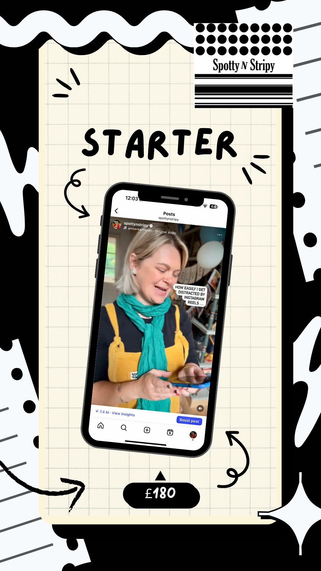 ✨ Starter Content Creation Package – £180 month