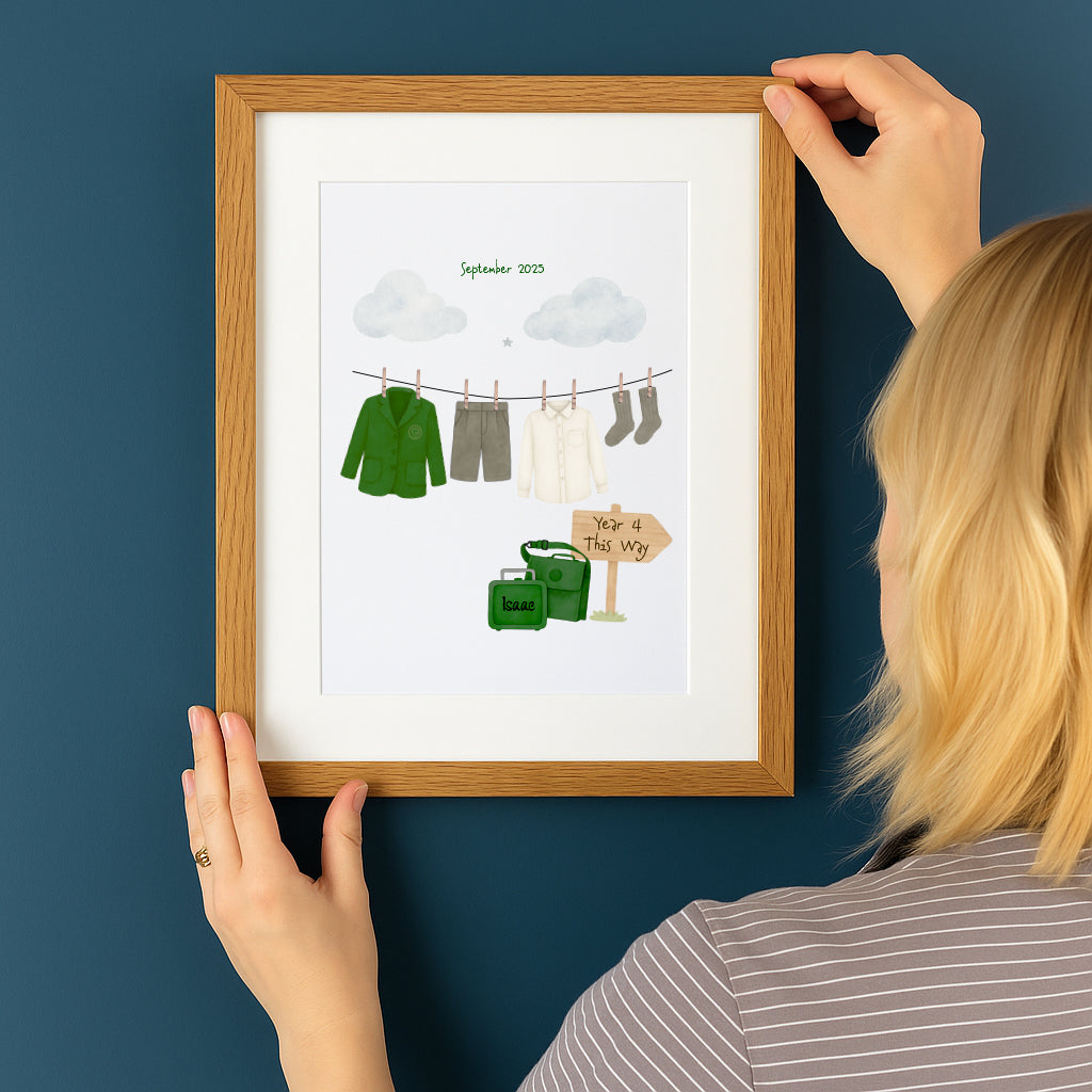 Back to school digital print