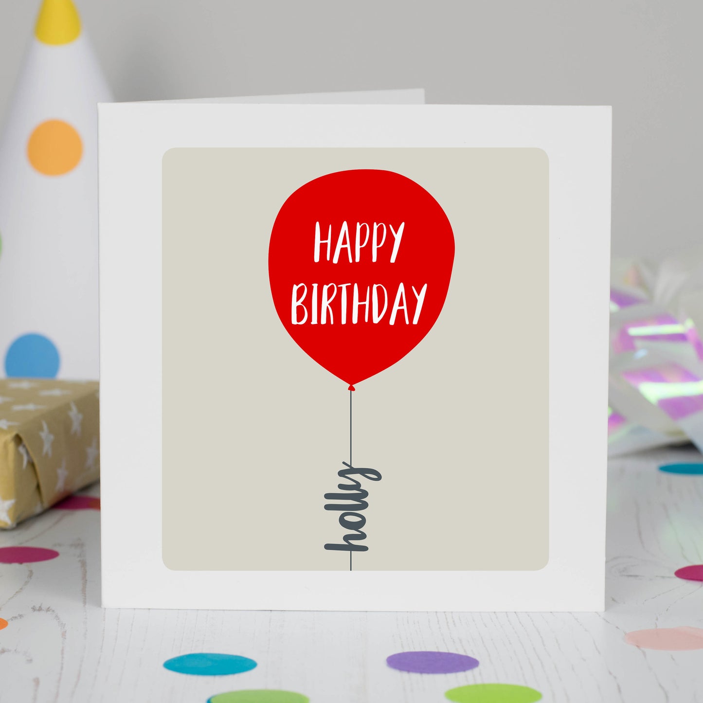 Personalised Birthday Balloon Card