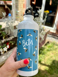 Bee Print Personalised Drink Water Bottle