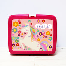 Flowers personalised hygienic plastic lunch box