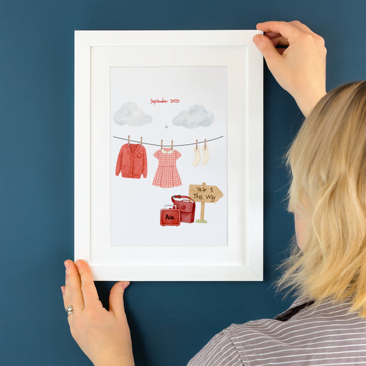 Back to school digital print