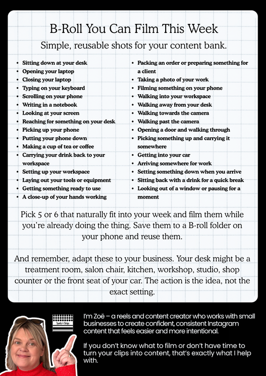 30 new B-roll Ideas