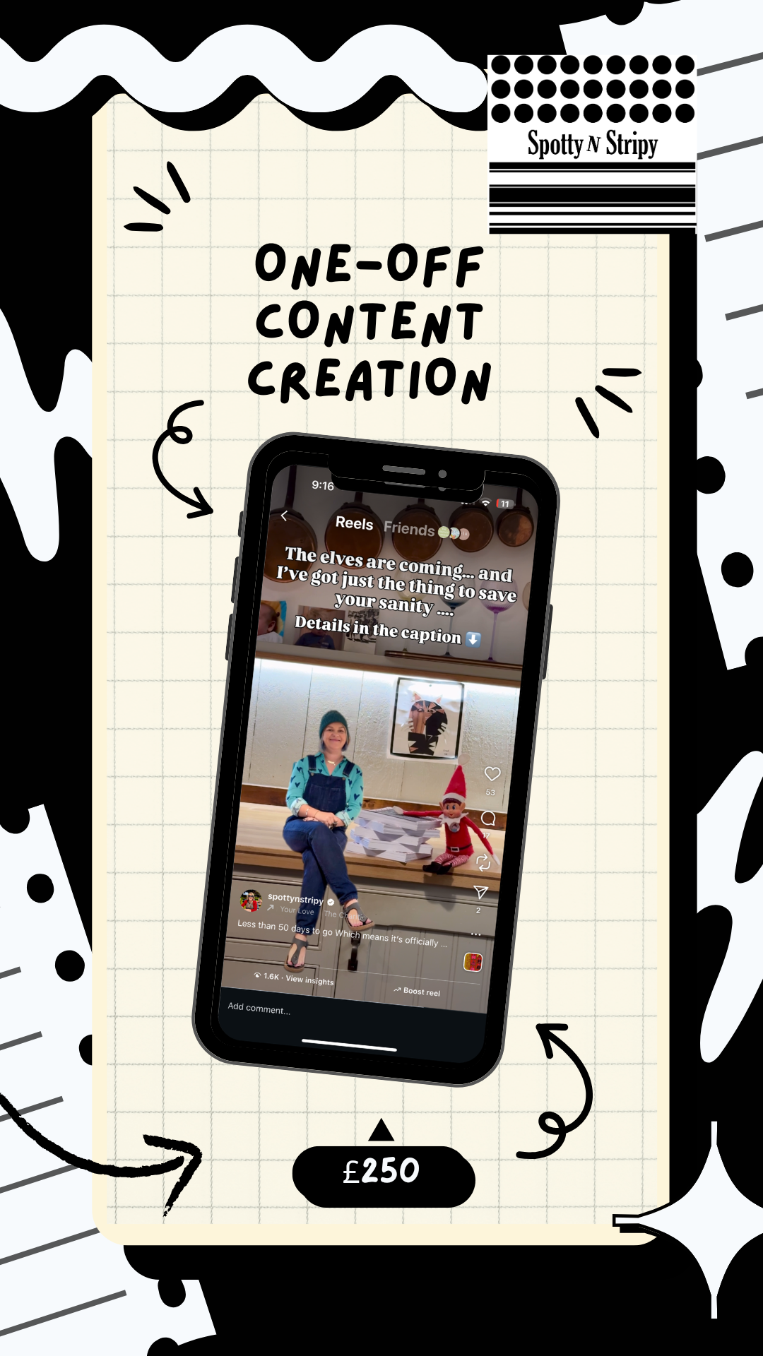 ✨ One off Content Creation Package £250 (not a subscription)