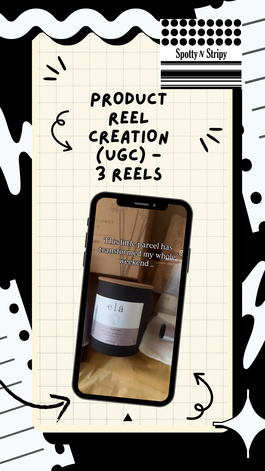 Product Reel Creation (UGC) - 3 reels/month - £325/month
