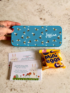 Personalised Easter Hunt And Eggs In Tin