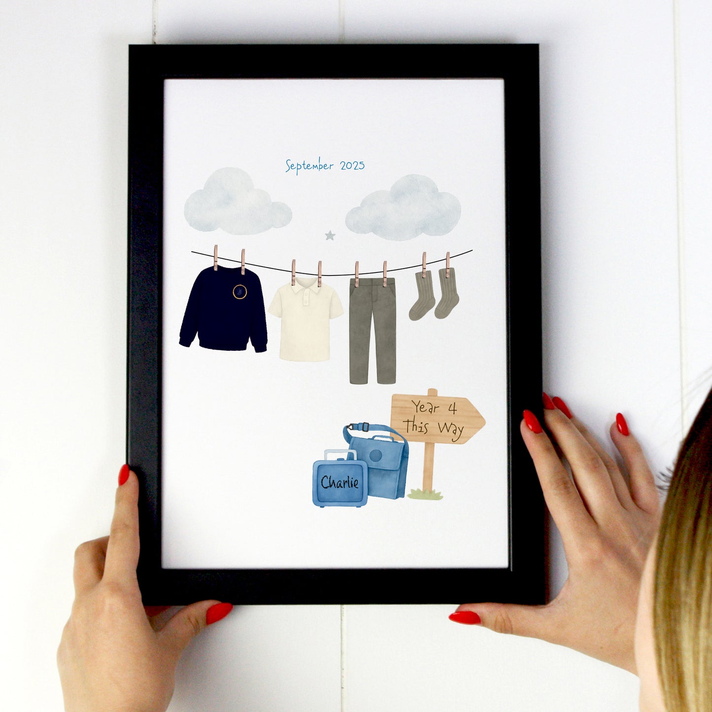 Back to school digital print