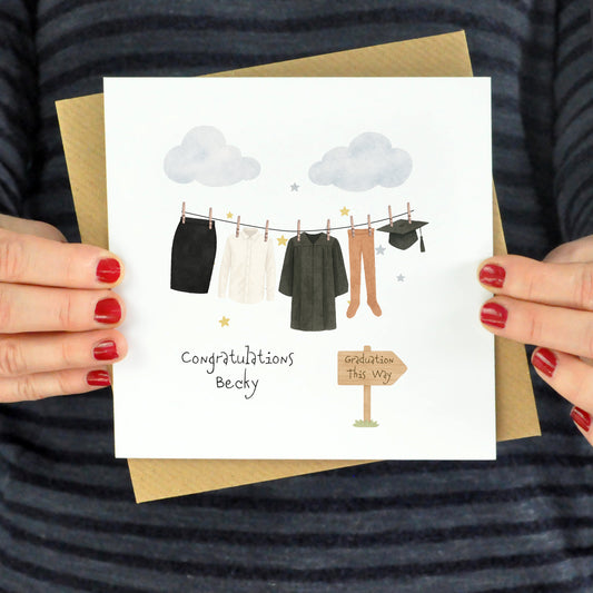 Good Luck/Well done Bespoke Outfit Card
