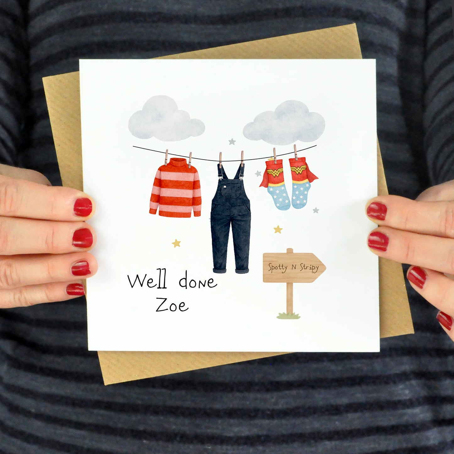 Good Luck/Well done Bespoke Outfit Card