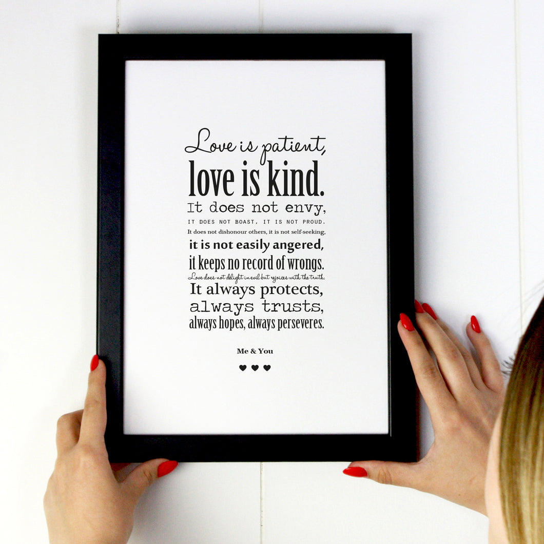 Love is - Free Print Download - Valentine's Day