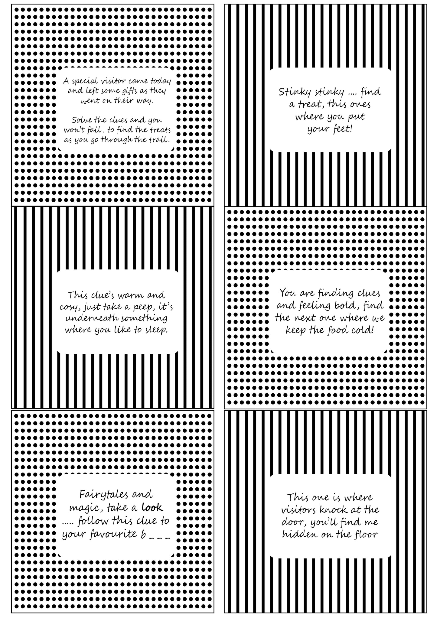 Non-Halloween Scavenger Hunt - PDF Download