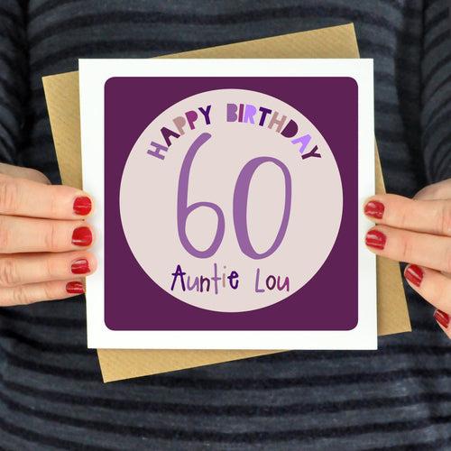 Personalised Any Age Birthday Card