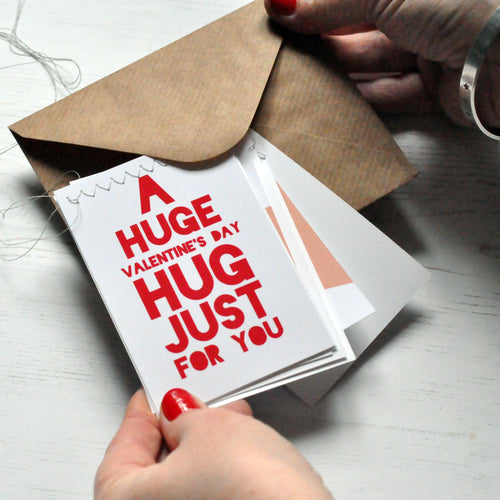 Bunting Hug Valentine's Day Card