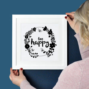 Bee Happy - Free Print Download - International Happiness Day