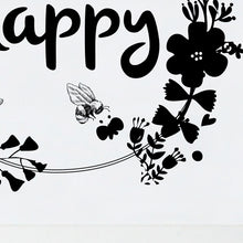 Bee Happy - Free Print Download - International Happiness Day