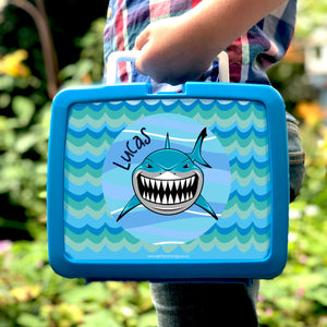 Shark personalised plastic hygienic lunchbox