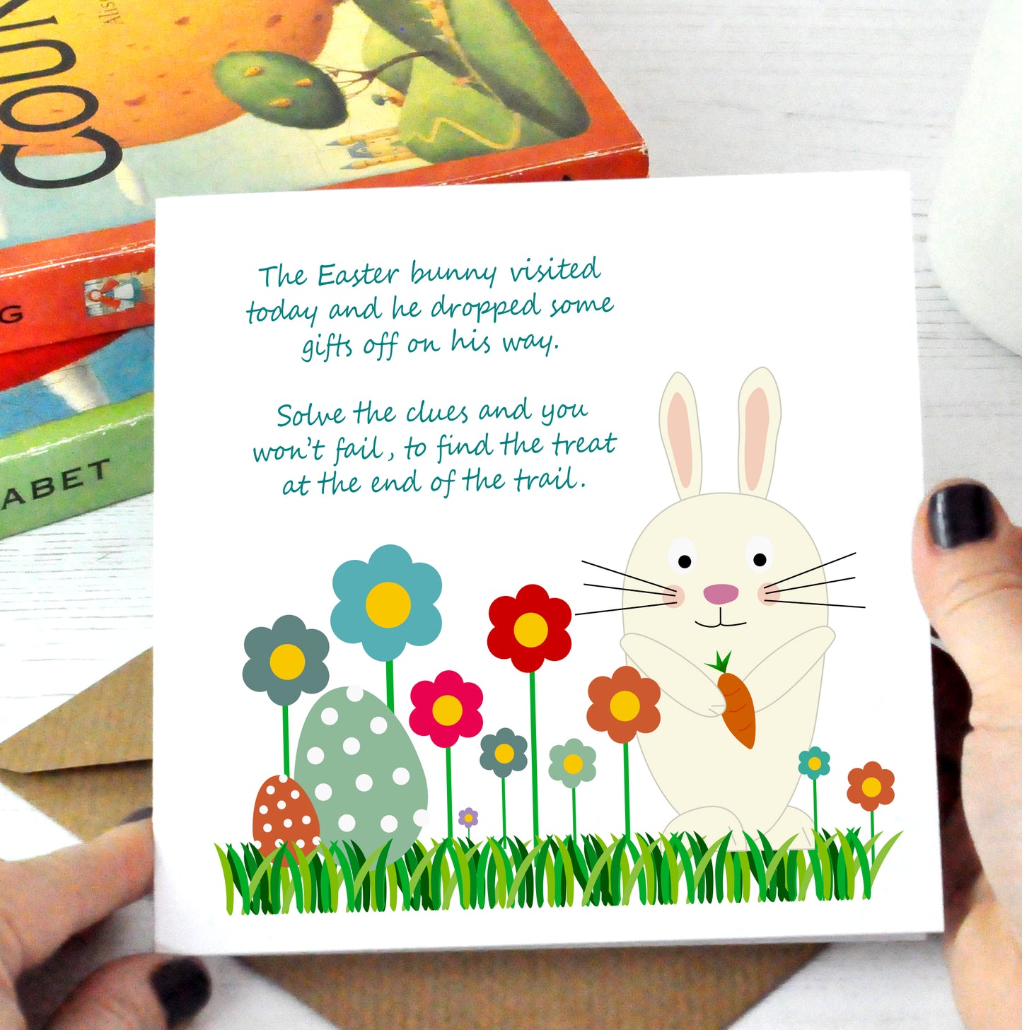 Easter Egg Treasure Hunt Cards Personalised