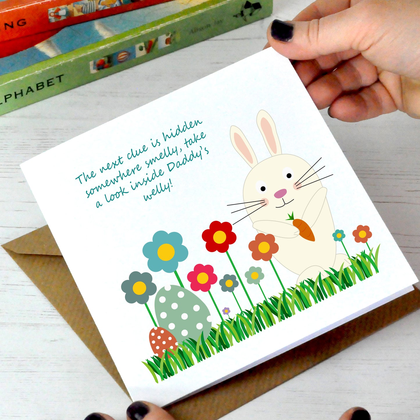 Easter Egg Treasure Hunt Cards Personalised