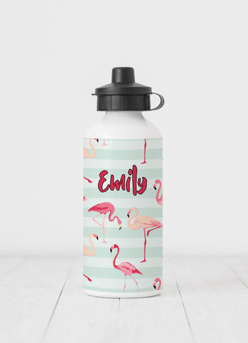 Flamingo Personalised Drink Water Bottle