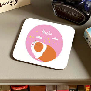 Guinea Pig personalised Coaster Card