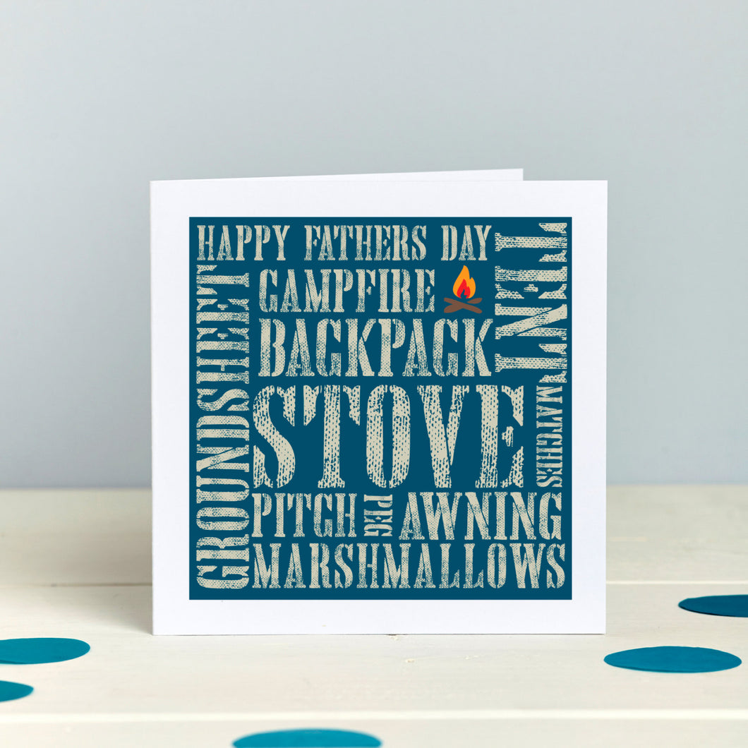 Adventuring Camping Outdoors Father's Day card