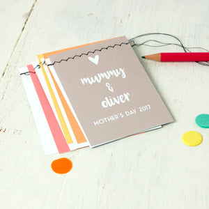 Love Bunting Card - Colourful