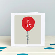 Any Age Personalised Birthday Balloon Card