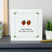 Christmas Robin Family Personalised Cards