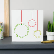 Personalised Bauble Christmas Cards