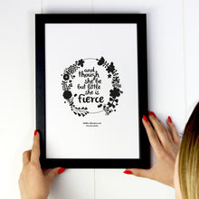 Little but Fierce Personalised A4 Print