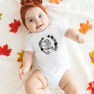 Little But Fierce Printed Baby Suit