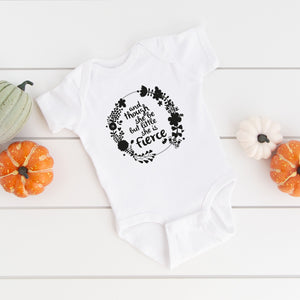 Little But Fierce Printed Baby Suit