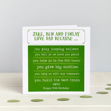 Father's Day Personalised Dad Birthday Card