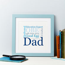Father's Day Gift - Dad Word Art Print