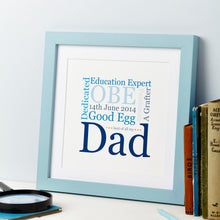 Father's Day Gift - Dad Word Art Print
