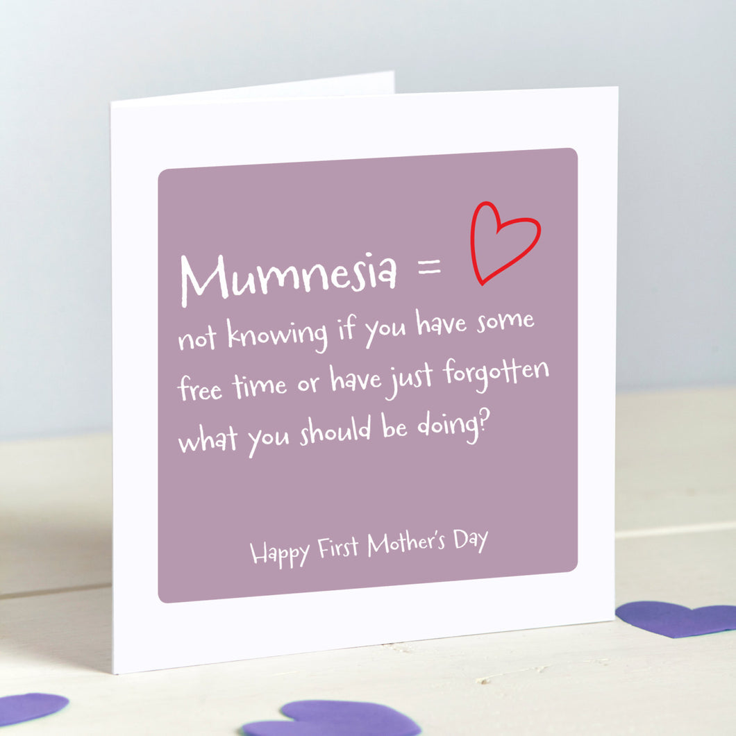 Mumnesia - Forgetful Mum card