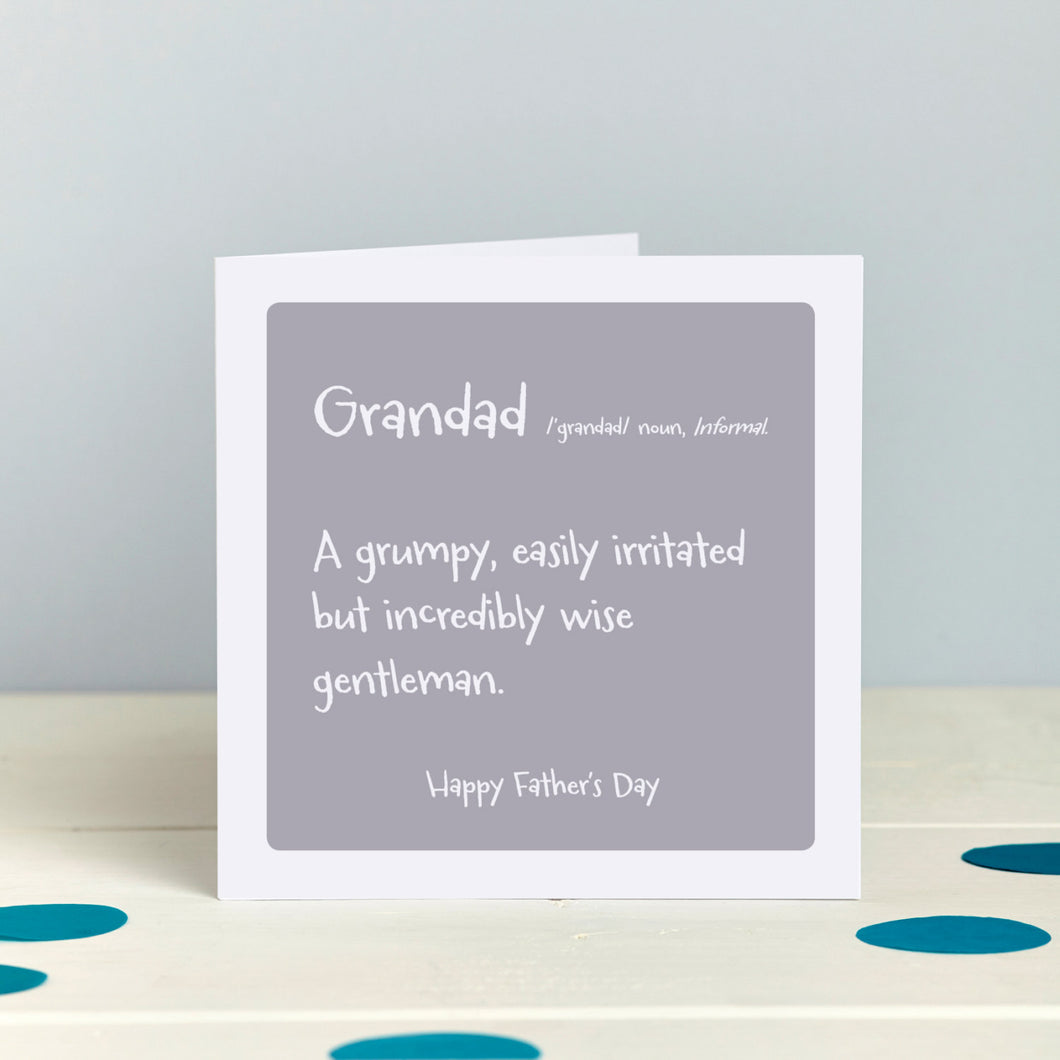 Humorous Card for a Grandfather