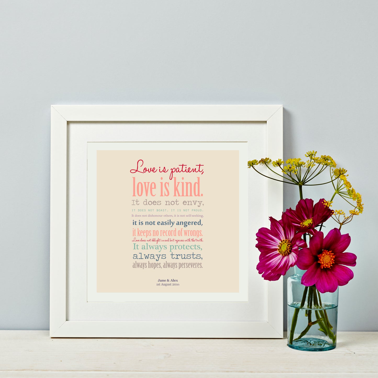 Love is Patient - Wedding Gift Corintians Reading