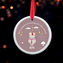 Personalised Christmas Mouse Decoration