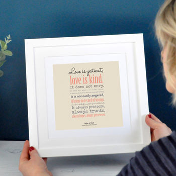 Love is Patient - Wedding Gift Corintians Reading