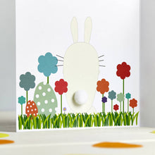 Personalised Bunny Pom Pom Tail Card